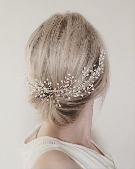 Luxury Starry Hair Pearl Tiara