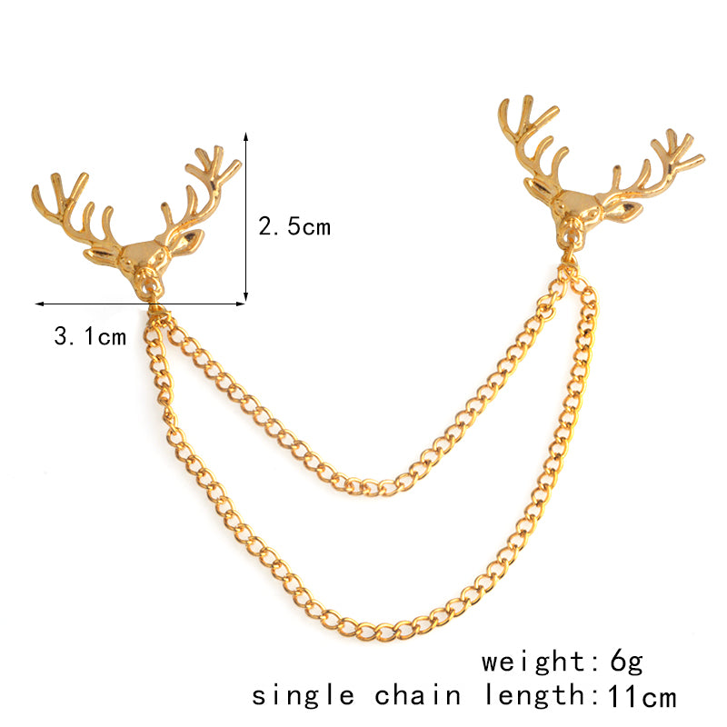 Deer Collar Pin Brooch