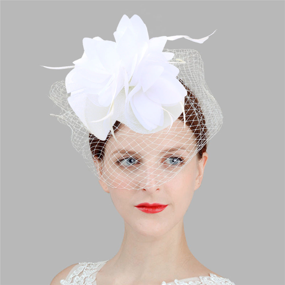 Veil Feather Cocktail Hat