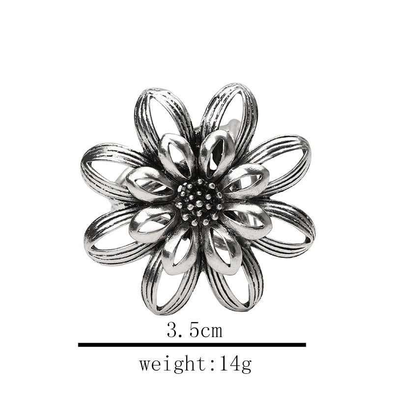Sun Flower Brooch Pin
