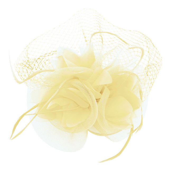 Veil Feather Cocktail Hat