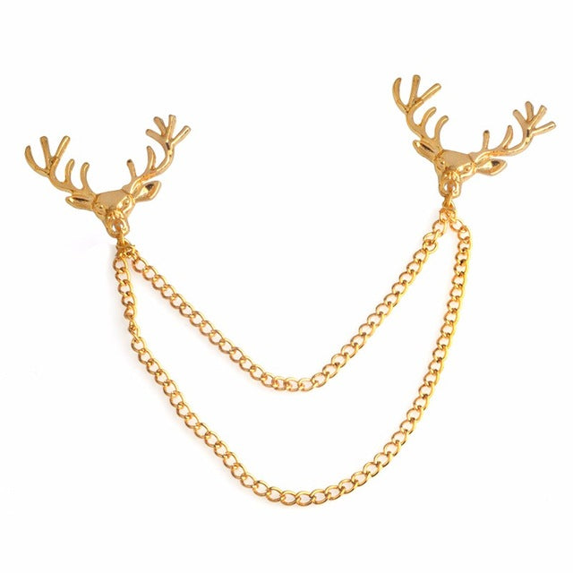 Deer Collar Pin Brooch